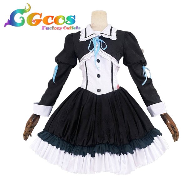 画像1: 新世紀エヴァンゲリオン　綾波レイ　ゴスロリ　コスプレ衣装 (1)