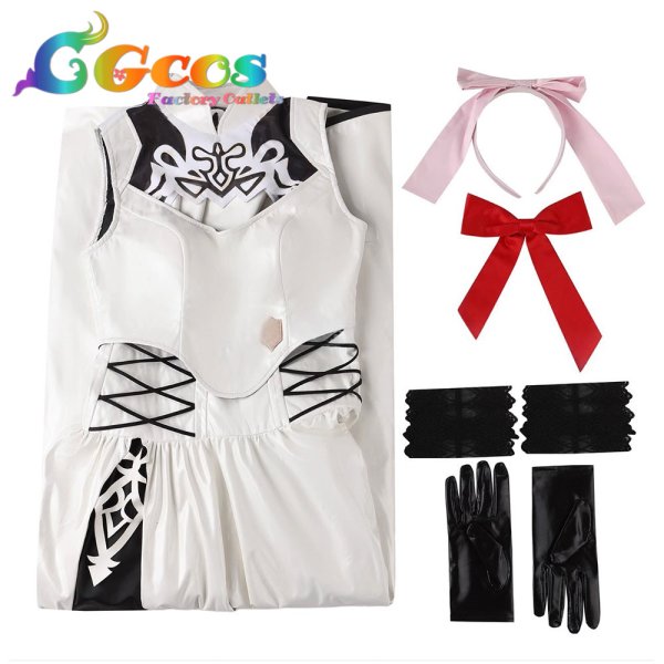 画像3: ファイナルファンタジーXIV　ヨルハ五一式軍装　スノウホワイト　ニーアコラボ　コスプレ衣装 (3)