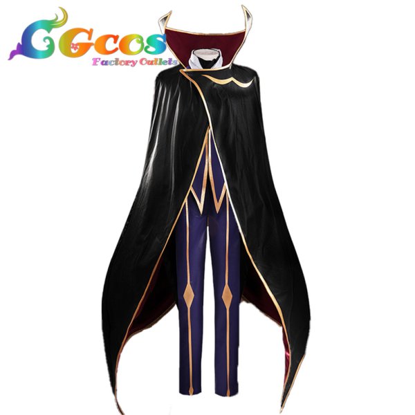 画像1: コードギアス 反逆のルルーシュ　ルルーシュ・ランペルージ　ゼロ/R2　コスプレ衣装 (1)