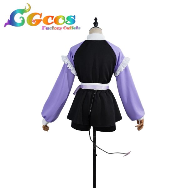 画像3: バーチャルYouTuber　VTuber　常闇トワ　チャイナ風なメイドジャージ　コスプレ衣装 (3)