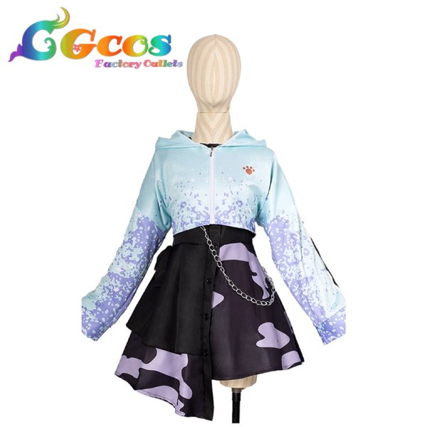 画像1: プロジェクトセカイ カラフルステージ！ feat. 初音ミク　朝比奈まふゆ　Lost kitten　絶たれていく道　コスプレ衣装 (1)