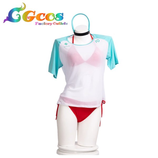 画像1: 勝利の女神：NIKKE　ラピ：レッドフード　水着　コスプレ衣装 (1)