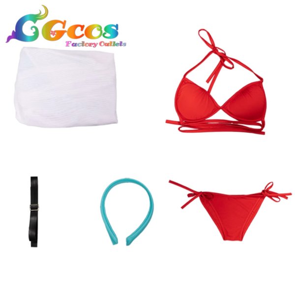 画像4: 勝利の女神：NIKKE　ラピ：レッドフード　水着　コスプレ衣装 (4)