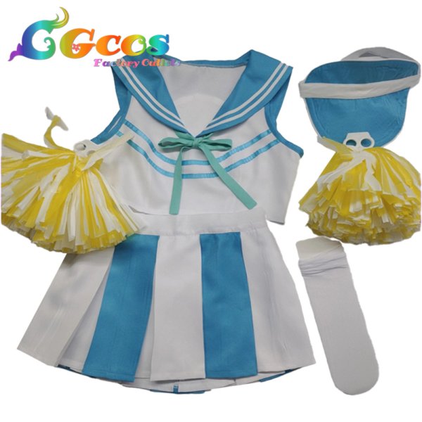 画像4: ブルーアーカイブ　伊落マリー　チアガール　コスプレ衣装 (4)