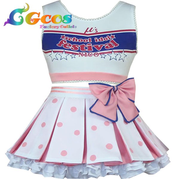 画像4: ラブライブ! School idol project　チアガールver.　矢澤にこ　南ことり　東條希　西木野真姫　絢瀬絵里　小泉花陽　星空凛　園田海未　高坂穂乃果　コスプレ衣装 (4)