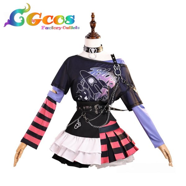 画像1: バーチャルYouTuber　VTuber　兎田ぺこら　ゴシック天使　コスプレ衣装 (1)