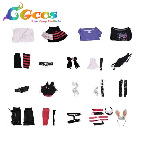 画像5: バーチャルYouTuber　VTuber　兎田ぺこら　ゴシック天使　コスプレ衣装 (5)