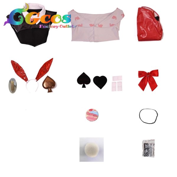 画像5: 勝利の女神：NIKKE　ルージュ　アンラッキーラビット　コスプレ衣装 (5)