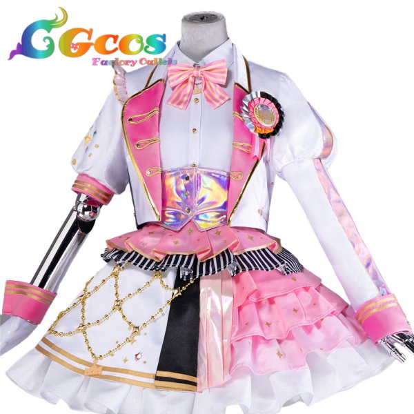 画像1: プロジェクトセカイ カラフルステージ！ feat. 初音ミク　鳳えむ　5th Anniversary 感謝祭　コスプレ衣装 (1)