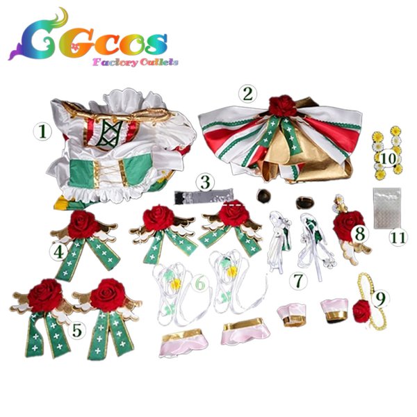 画像4: プリパラ　緑風ふわり　スーパーサイリウム　コスプレ衣装 (4)