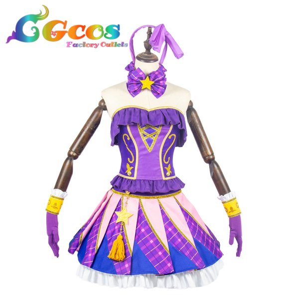 画像1: アイカツ!　白樺リサ　ラベンダーパレード　コスプレ衣装 (1)