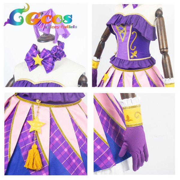 画像4: アイカツ!　白樺リサ　ラベンダーパレード　コスプレ衣装 (4)