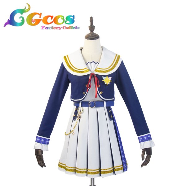 画像1: アイカツアカデミー！　姫乃みえる　真未夢メエ　和央パリン　凛堂たいむ　制服　コスプレ衣装 (1)