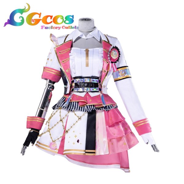 画像1: プロジェクトセカイ カラフルステージ！ feat. 初音ミク　小豆沢こはね　5th Anniversary 感謝祭　コスプレ衣装 (1)