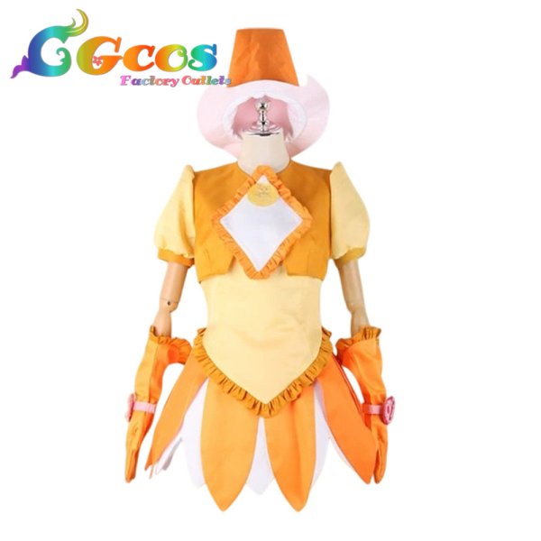 画像1: も〜っと！おジャ魔女どれみ　藤原はづき　魔女見習い服　コスプレ衣装 (1)