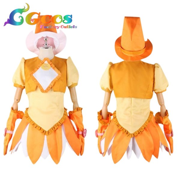 画像2: も〜っと！おジャ魔女どれみ　藤原はづき　魔女見習い服　コスプレ衣装 (2)