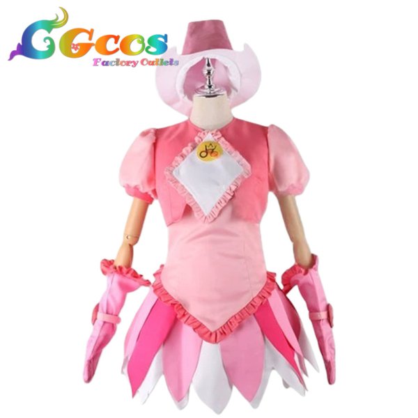 画像1: も〜っと！おジャ魔女どれみ　春風ぽっぷ　魔女見習い服　コスプレ衣装 (1)