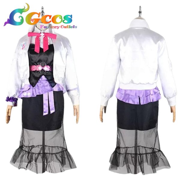 画像2: バーチャルYouTuber　Vtuber　狂蘭メロコ(Meloco Kyoran)　メイド服　コスプレ衣装 (2)