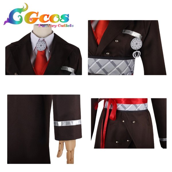 画像5: A3!(エースリー)　兵頭十座　月夜の完全犯罪　ミックス公演　Scarlet Mirror　コスプレ衣装 (5)