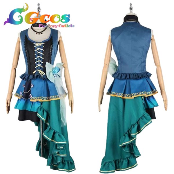 画像4: BanG Dream!（バンドリ！）　氷川紗夜　5th Single　Opera of the wasteland　コスプレ衣装 (4)