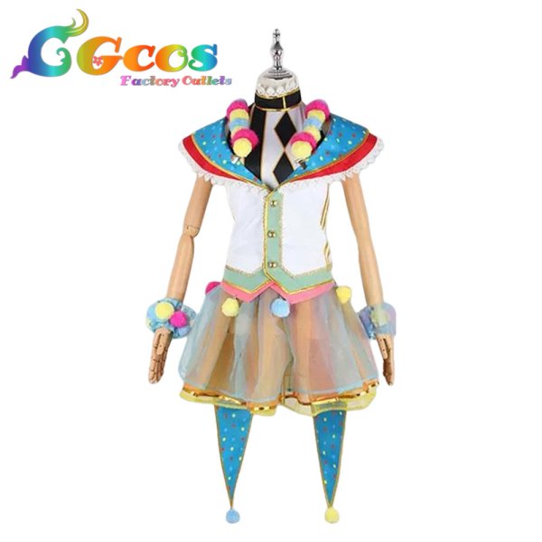 画像1: BanG Dream!（バンドリ！）　弦巻こころ　無敵のヒーロー　コスプレ衣装 (1)