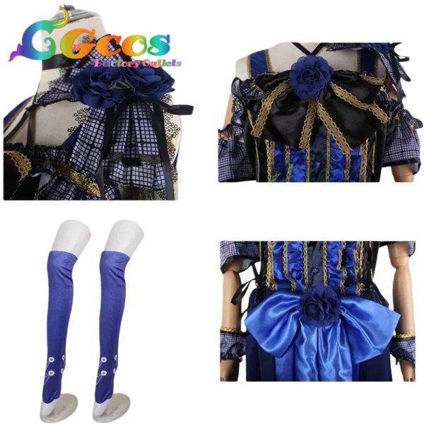 画像4: BanG Dream!（バンドリ！）　宇田川あこ　4thシングル　ONENESS　コスプレ衣装 (4)