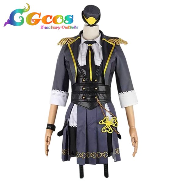 画像1: プロジェクトセカイ カラフルステージ！ feat. 初音ミク　桐谷遥　ホープフルソルジャー　コスプレ衣装 (1)