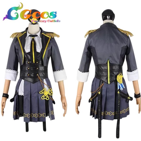 画像2: プロジェクトセカイ カラフルステージ！ feat. 初音ミク　桐谷遥　ホープフルソルジャー　コスプレ衣装 (2)