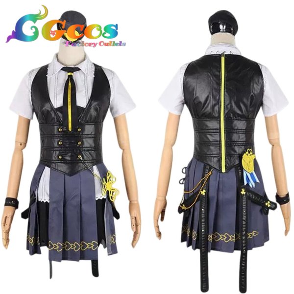 画像4: プロジェクトセカイ カラフルステージ！ feat. 初音ミク　桐谷遥　ホープフルソルジャー　コスプレ衣装 (4)