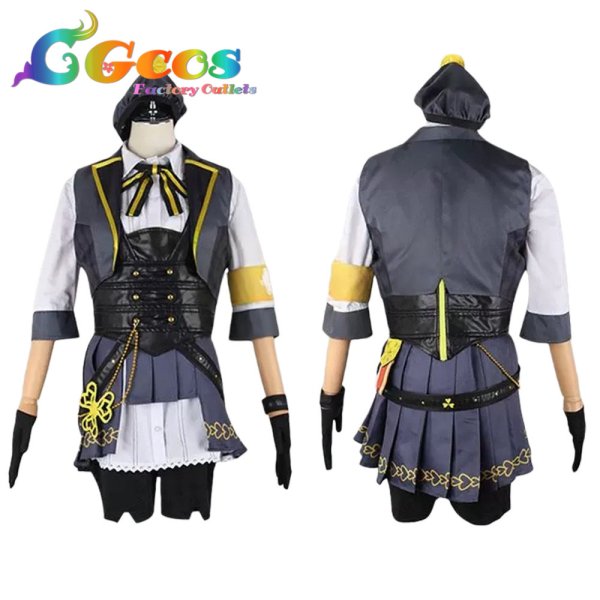 画像2: プロジェクトセカイ カラフルステージ！ feat. 初音ミク　花里みのり　初めての声域チェック！　コスプレ衣装 (2)