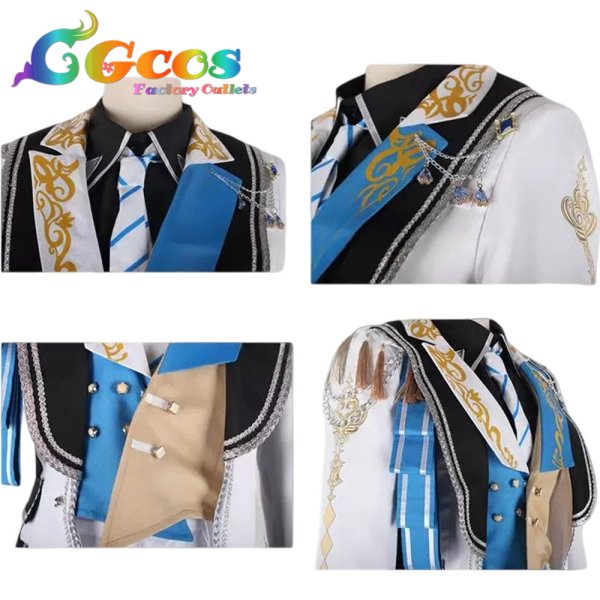 画像5: アイドリッシュセブン　逢坂壮五　Encounter Love Song　BLACK or WHITE COUNTDOWN 2023　コスプレ衣装 (5)