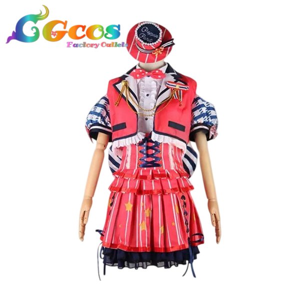 画像1: BanG Dream!（バンドリ！）　戸山香澄　チアフルスター☆　2周年　コスプレ衣装 (1)