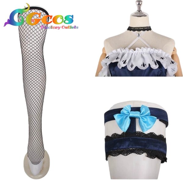 画像4: バーチャルYouTuber　VTuber　藍沢エマ　初期衣装　コスプレ衣装 (4)