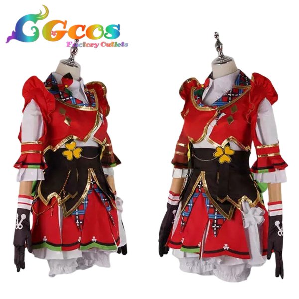 画像3: プロジェクトセカイ カラフルステージ！ feat. 初音ミク　花里みのり　レッツ・ファンミーティング！　コスプレ衣装 (3)