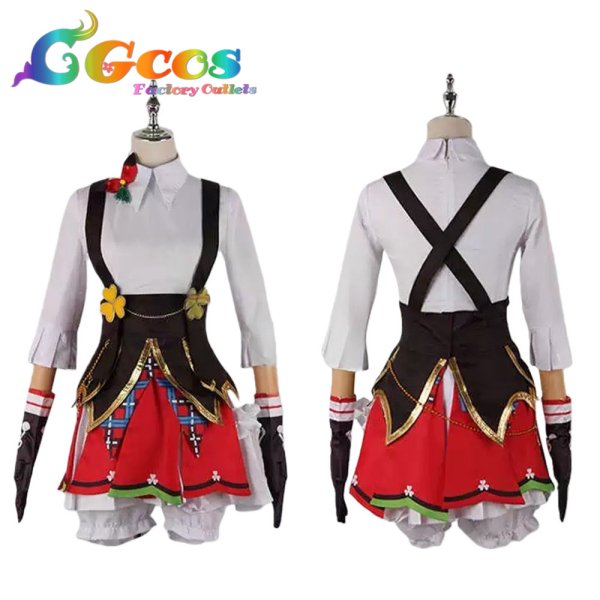 画像4: プロジェクトセカイ カラフルステージ！ feat. 初音ミク　花里みのり　レッツ・ファンミーティング！　コスプレ衣装 (4)