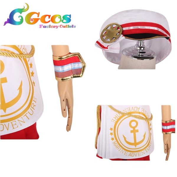 画像4: プロジェクトセカイ カラフルステージ！ feat. 初音ミク　桐谷遥　セイラーキャプテン　思い出はドーナツとともに　コスプレ衣装 (4)