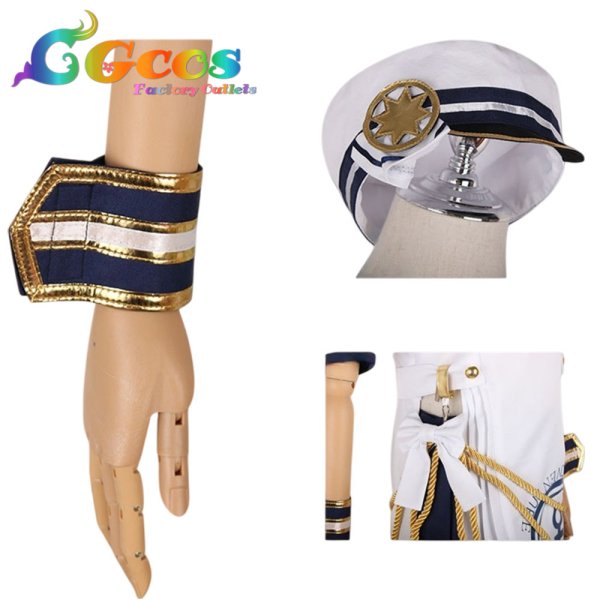 画像7: プロジェクトセカイ カラフルステージ！ feat. 初音ミク　桐谷遥　セイラーキャプテン　思い出はドーナツとともに　コスプレ衣装 (7)