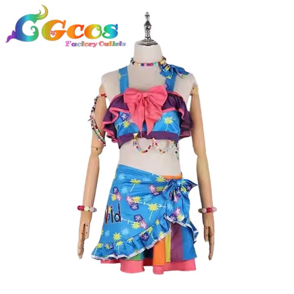 画像1: アイカツ!　神崎美月　サマーデイムーン　コスプレ衣装 (1)