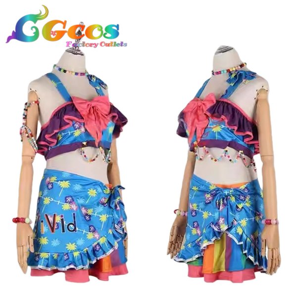 画像3: アイカツ!　神崎美月　サマーデイムーン　コスプレ衣装 (3)