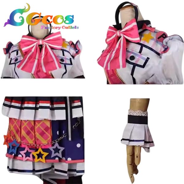 画像4: BanG Dream!（バンドリ！）　戸山香澄　チアフルスター☆　チアフルスター☆　2周年　コスプレ衣装 (4)
