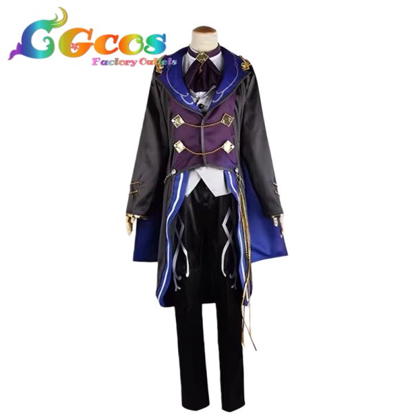 画像1: あんさんぶるスターズ！　あんスタ　月永レオ　追憶＊モノクロのチェックメイト　コスプレ衣装 (1)