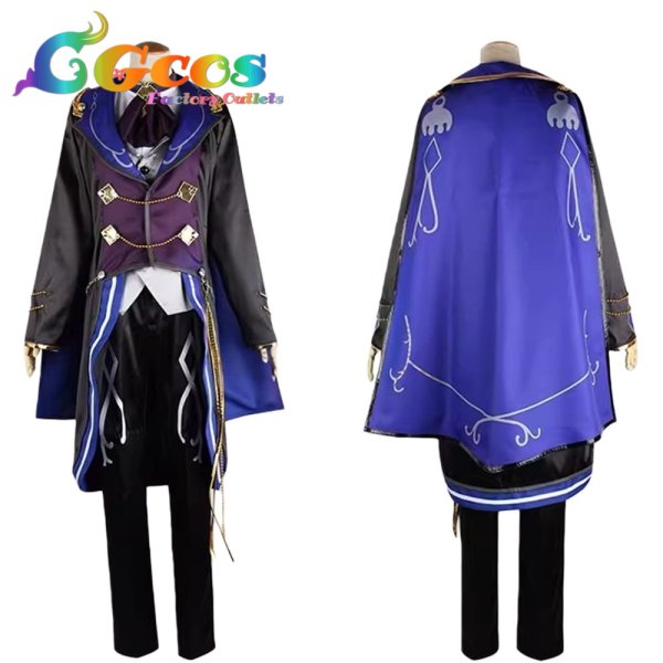 画像2: あんさんぶるスターズ！　あんスタ　月永レオ　追憶＊モノクロのチェックメイト　コスプレ衣装 (2)