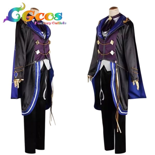 画像3: あんさんぶるスターズ！　あんスタ　月永レオ　追憶＊モノクロのチェックメイト　コスプレ衣装 (3)