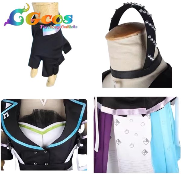 画像4: BanG Dream!（バンドリ！）　朝日六花　8th☆LIVE　コスプレ衣装 (4)