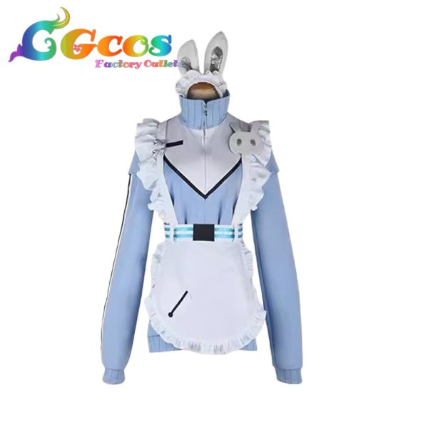 画像1: バーチャルYouTuber　VTuber　兎咲ミミ　ジャージメイド　コスプレ衣装 (1)