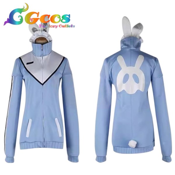 画像4: バーチャルYouTuber　VTuber　兎咲ミミ　ジャージメイド　コスプレ衣装 (4)