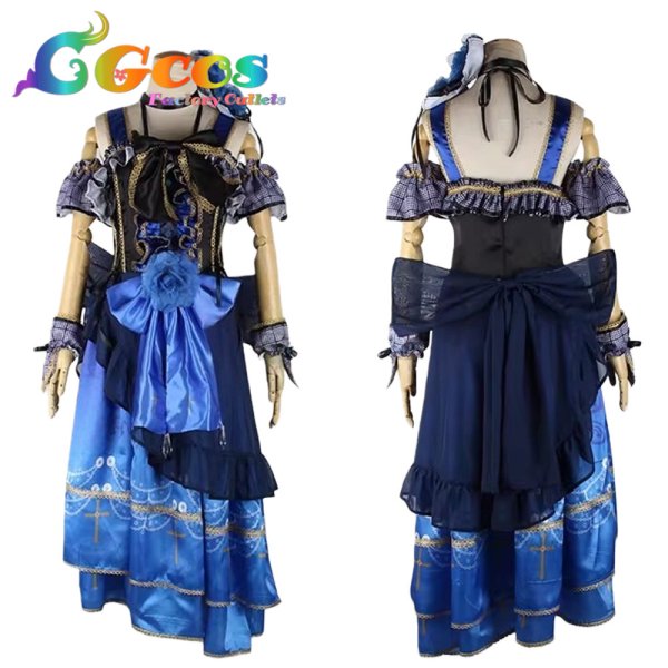 画像1: BanG Dream!（バンドリ！）　氷川紗夜　4thシングル　ONENESS　コスプレ衣装 (1)