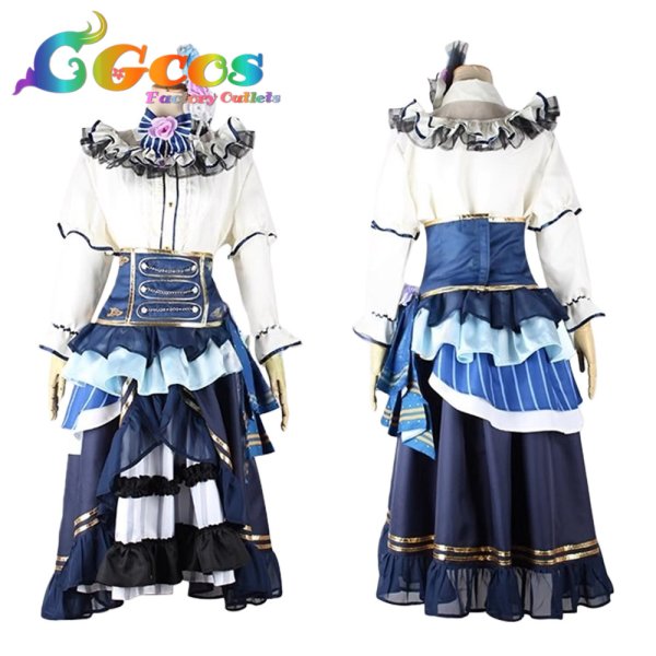 画像1: BanG Dream!（バンドリ！）　白金燐子　ノーブル・ローズ　Noble・Rose　コスプレ衣装 (1)