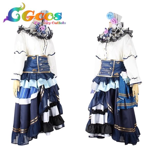 画像2: BanG Dream!（バンドリ！）　白金燐子　ノーブル・ローズ　Noble・Rose　コスプレ衣装 (2)