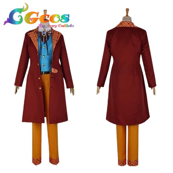 画像1: A3!(エースリー)　御影密　月夜の完全犯罪　ミックス公演　Scarlet Mirror　ホームズ役　コスプレ衣装 (1)